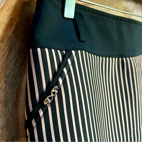 Glow Collection Brown & Black Midi Skirt Size 10 - Picture 6 of 11